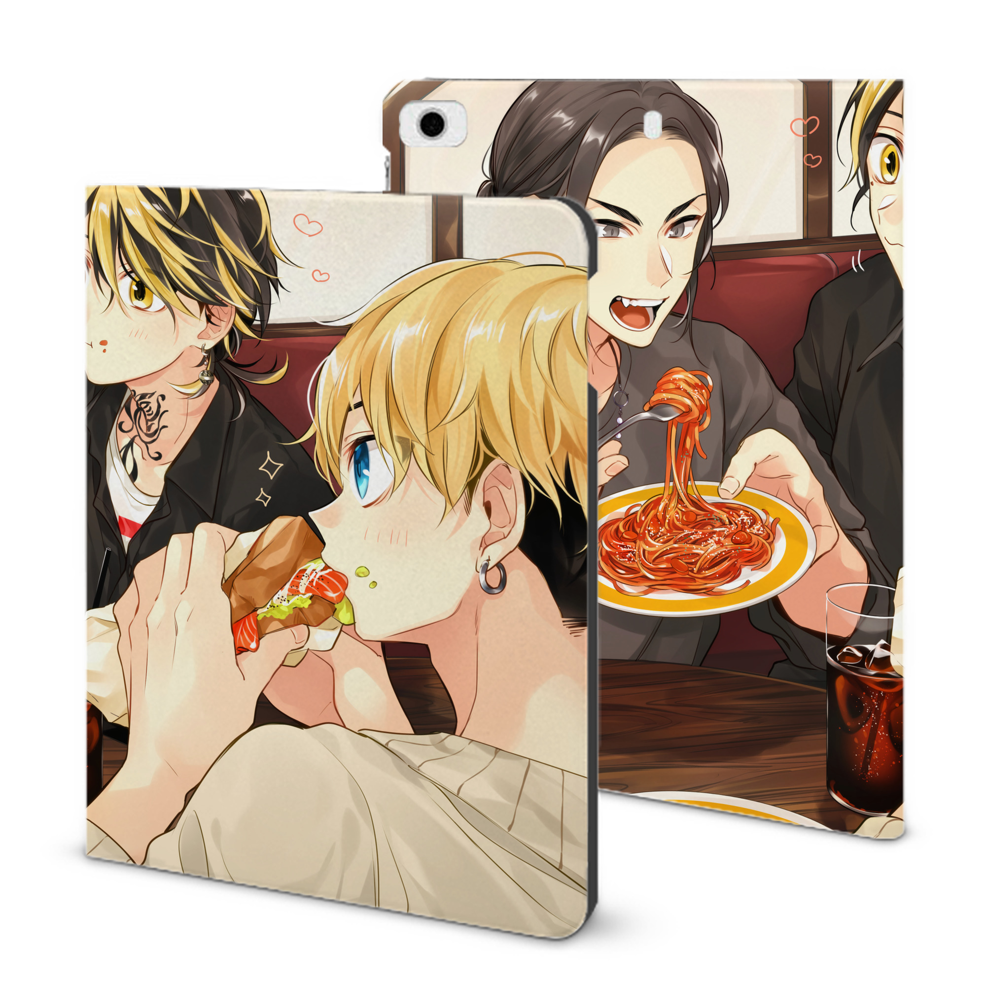 （画像用） 東京リベンジャーズ Tokyo Revengers IPad ケース ブック型 PUレザー TPU 耐衝撃 軽量 薄型 ペン収納なし 全面保護 IPad 各モデル対応